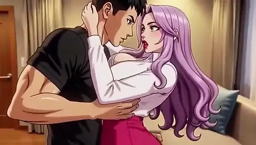 Azgın üvey anne evde kimse yokken üvey oğlu tarafından yakalanıyor