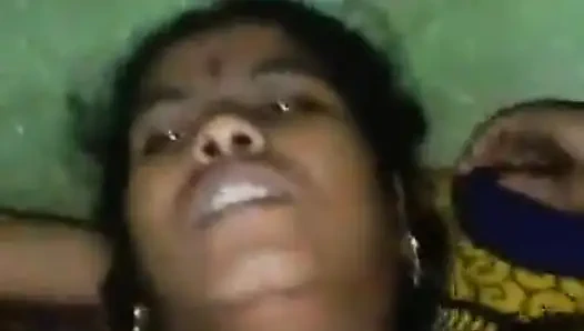 Indian husband and wife face videos