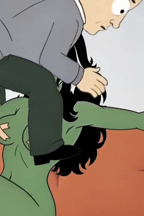 Sürtük She-hulk Ilk Randevuda Sikiliyor. Karikatür