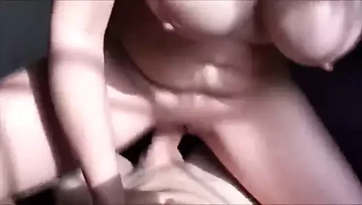 Büyük memeli kovboy kız