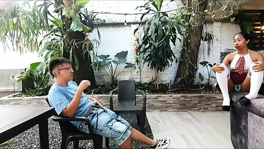 Bu latin bana ne kadar harika bir sakso çekiyor(uzatma)