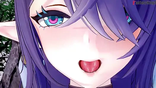 Lauma ateşli seksi seks - Genshin Impact