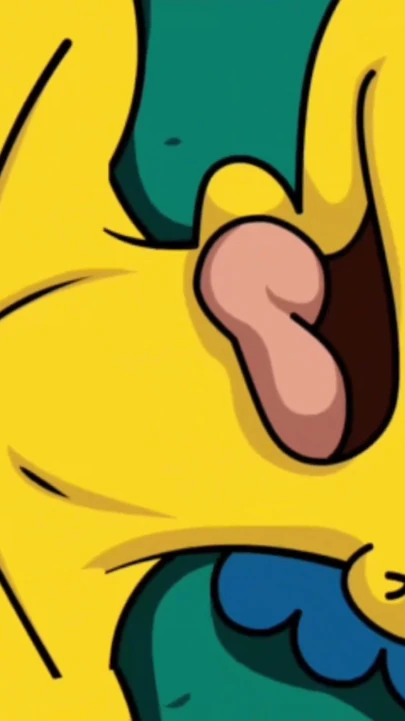 Powerful moment from "THE SIMPSONS HOMER AND MARGE CARTOON PORN VIDEO"