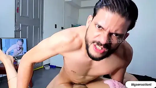 Perverse stepbrother fucks me without a condom