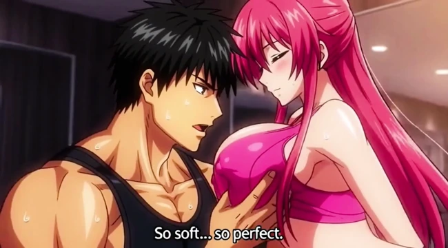 Spor salonu eğitmeni orta yaşlı seksi kadını büyük doğal memeler ve götü baştan çıkarıyor