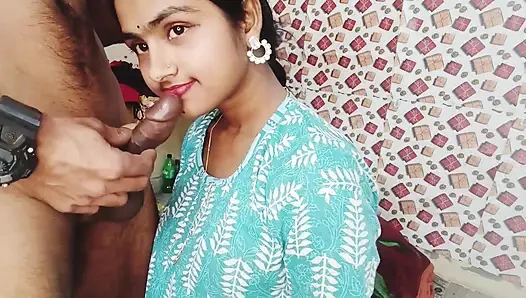 Seans 22. Hintli desi romantik çift, oral seks boşalma