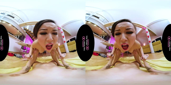 Çin yeni yılını vahşi bir üçlü grup seksle kutluyoruz - vr