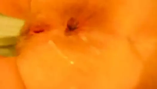 wife spreads her asshole for cum