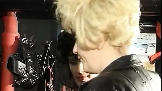 Nasty Latex German sluts having BDSM orgy