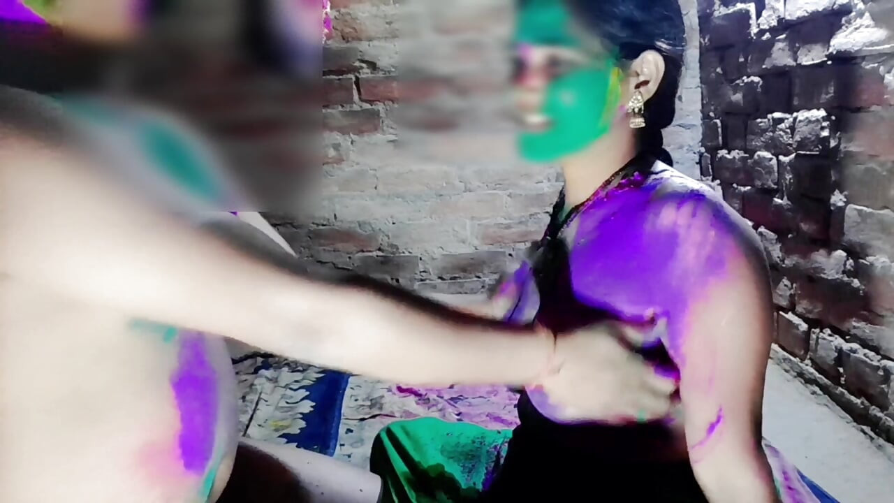 Hot Indian Desi Couple Holi Special Romance Hindi Audio