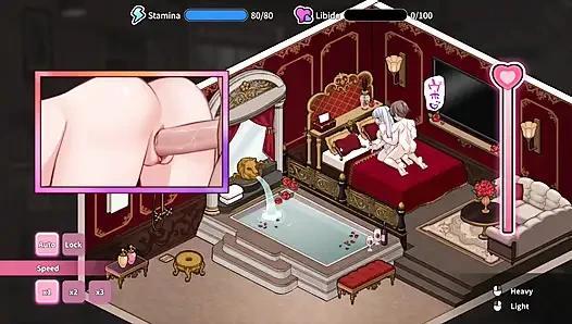 Hentai oyunu - yaramaz büyük memeli evli kadınla seks - ahlaksız hamam