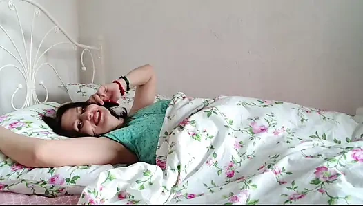 gently touched her in bed