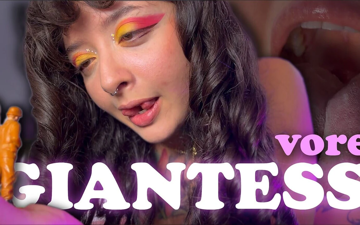 İhale dev kadın sadece seni korumak istiyor... Midesine mi?