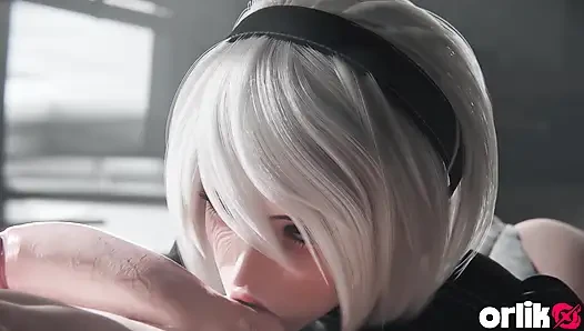 2b nier automata sakso ve kasaba kovboy kız sikişi - kremsi amcık ve dölleme son 3d animasyon