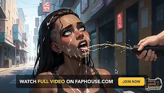 Neon şehrinde sibernetik zenci kraliçenin süt fışkıran orgazmı! Sıcak koyu renkli sert porno!