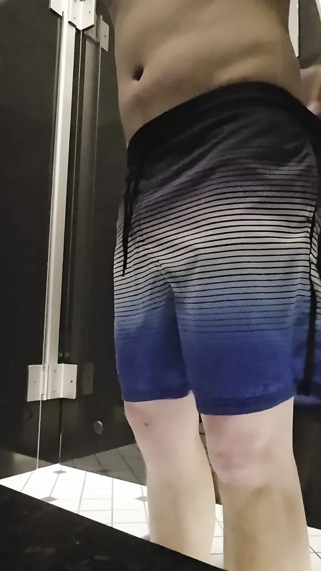 Back in the swimming pool changing room riskily opened the door