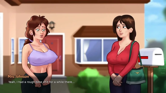 Sürtük Üvey Kız Kardeş Büyük Göğüslerini Gösteriyor - Summertime Saga bölüm 6