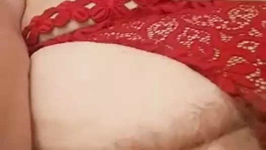 Bahçede mastürbasyon yapan selfie