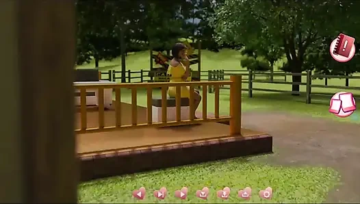 Helping the hotties #3 - Johannes took a sneak peak to see what the girl in the cabin is up to.