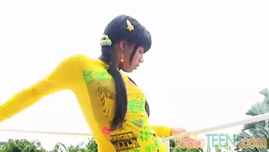 Tobie genç bükülmüş ve Mastürbasyon