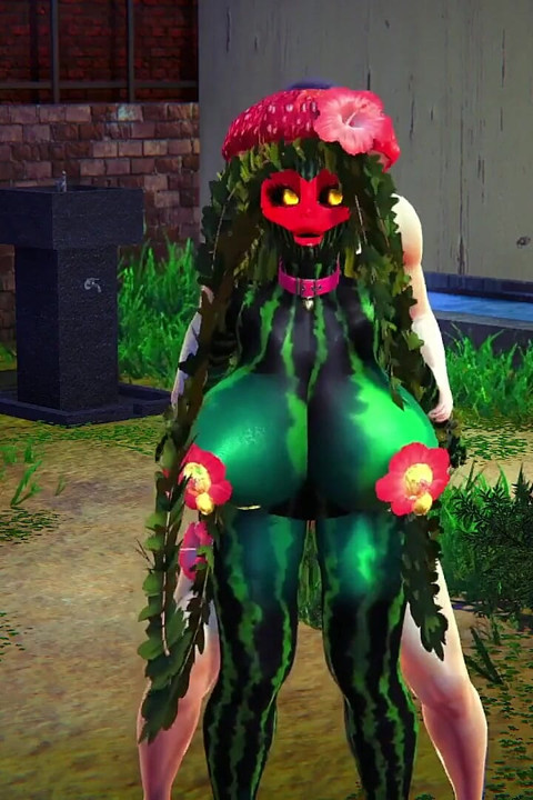 Parkta karpuz sikiyor : hentai canavar kız