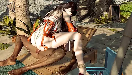 3 boyutlu büyük memeli kostümlü model çıplak mükemmel göğüsleri büyük zenci yarağı tarafından sikiliyor