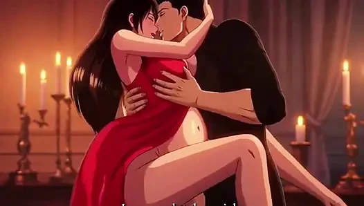 Romantic candlelight dinner that ends with husband making love to pregnant Ayesha on table