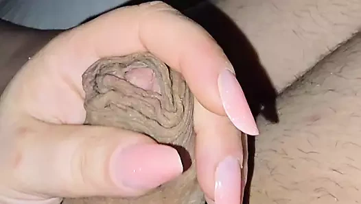 What a dick what a handjob my stepmom does with my dick