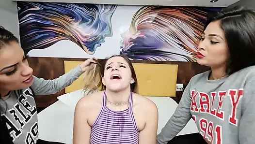Cuspindo gang bang festa extremo cuspe