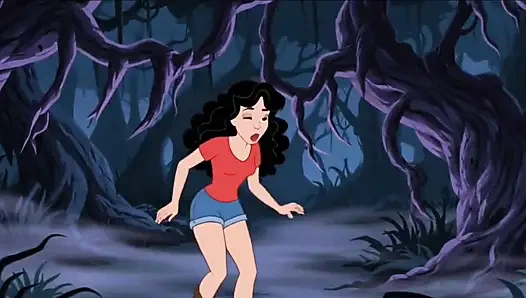 Öğrenci kız kampta seks yapıyor. Cartoon Horror Parody