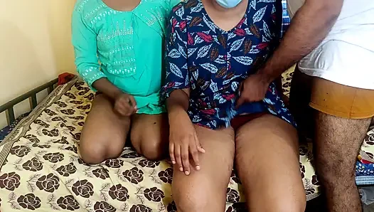 Evli üvey kız kardeşler ateşli göğüsler