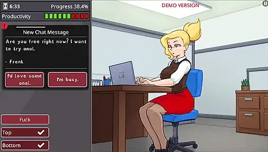 Girl with big boobs and big ass takes monster cock - barely working gameplay
