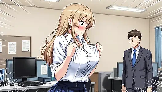 Çeşitli yerlerde çıplak olan büyük memeli bir kadın