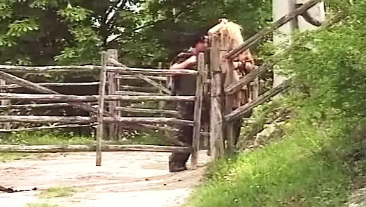 Blonde MILF Sucks and Fucks Outdoors in Wild Adventure