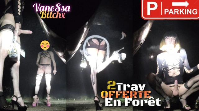 2 French 🛑transvestites offered in the forest. 4degrees 3hoo VaneSsaBiTCHx PariSChienneTrvprod91