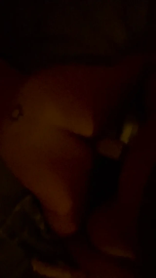 Amateur brunette's pussy swallowing Giant Cock!