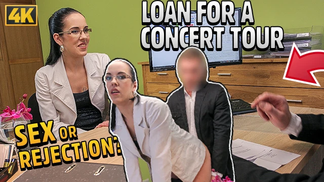 Loan4k. Elis Dark frogt nach em Kredit und spreizt ihre Bei im