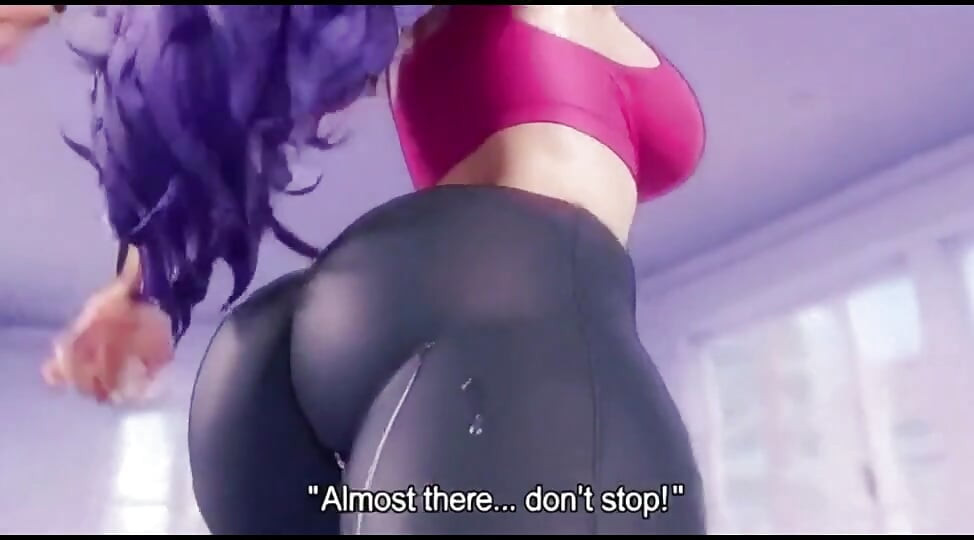 Aiko's tight yoga pants rip right while workout and fucked by yoga trainer