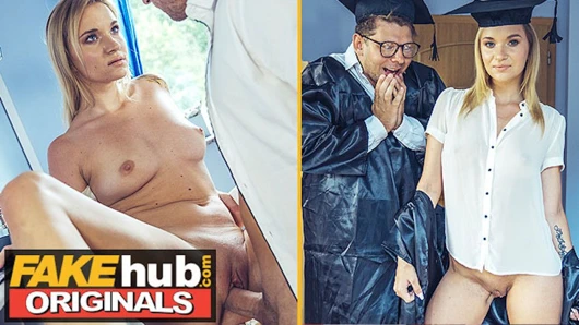 Fakehub - arkadaş ortamında mahsur kalan üniversite öğrencisi sonunda rüyasındaki sarışın genç kızı sikiyor