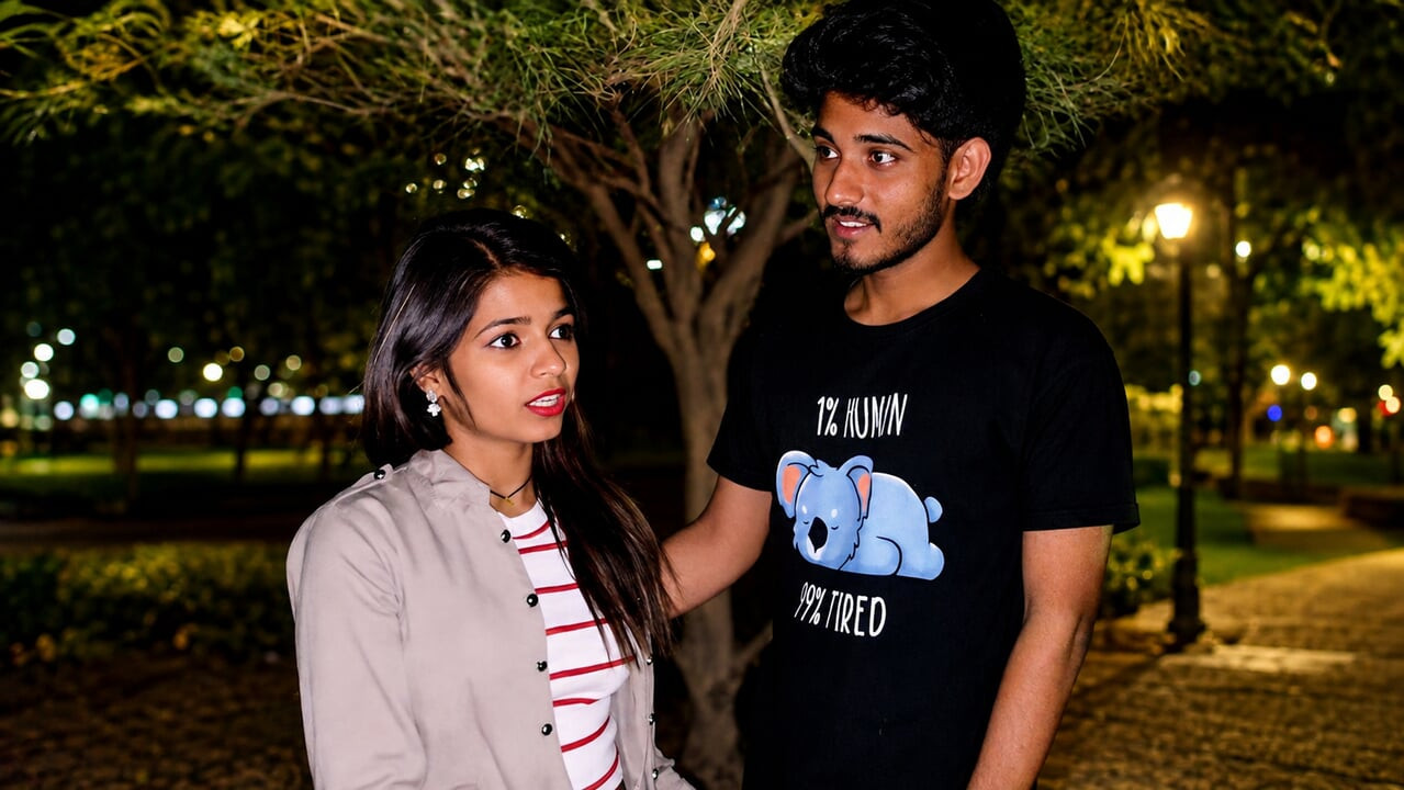 After spending time together in the park, A guy made plans with his girlfriend, took her home, and they had passionate sex