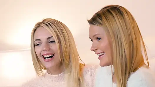 Abby Cross ve Blake Eden makaslayıp birleşik ıslaklıklarını tatmayı seviyor