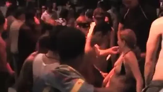 Gangbang Archive amateur orgy during Carrebian fest