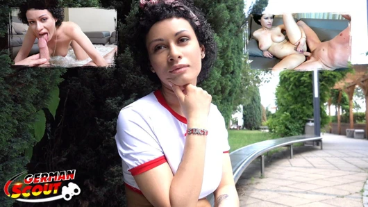 Alman izci - sokak dökümde kaltak stacy için kaba anal