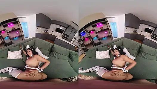 Süt var mı? Yasmina Khan büyük yarağımı sağmak istiyor