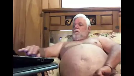 Büyükbaba inme üzerinde web kamerası