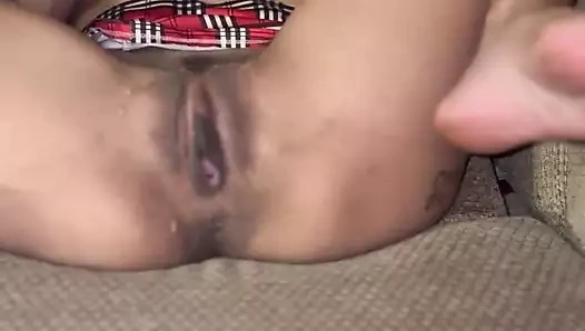 Islak pembe yıldız patlaması amcık