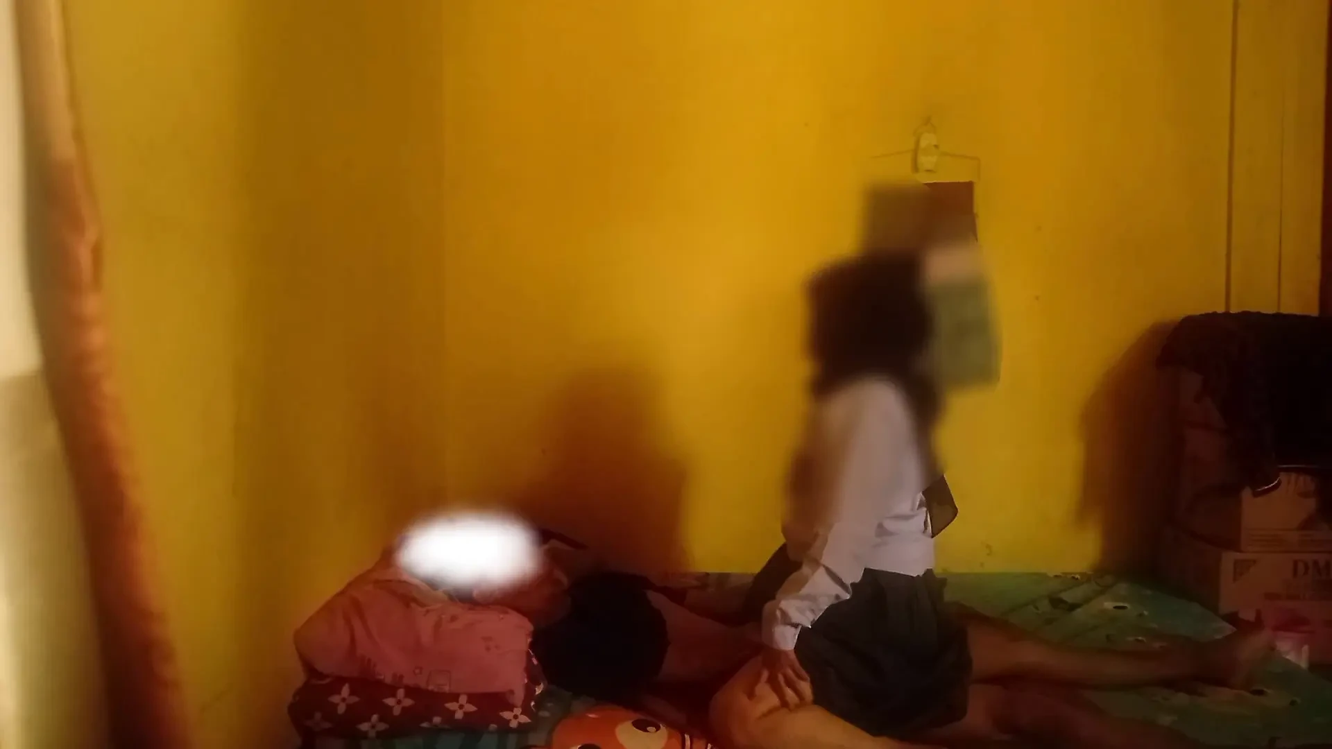 Teenager comes home from school at his own uncle's entot when no one is