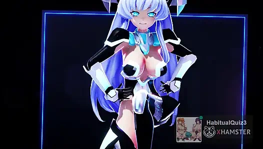 MMD R18 3D хентай Rei Ryghts Я готов, Ecchi Ahegao косплей, VR фап-челенж