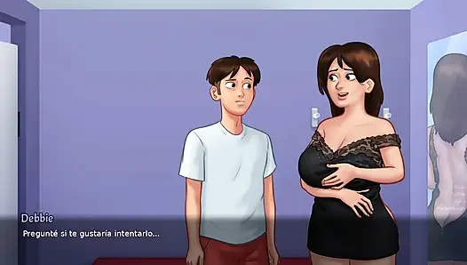 Üvey anne arada bir seks yapmak istiyor, bu yüzden onu memnun etmek zorundasın - yaz mevsimi efsanesi