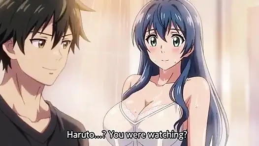 Stepbrother watch stepsister while she is taking shower 3D Anime